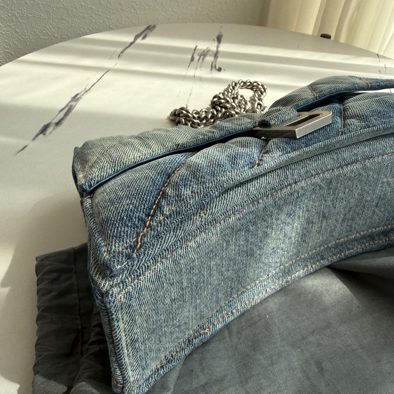 balenciaga 超級好看的牛仔沙漏包-1