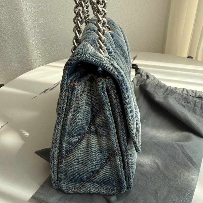 balenciaga 超級好看的牛仔沙漏包-5