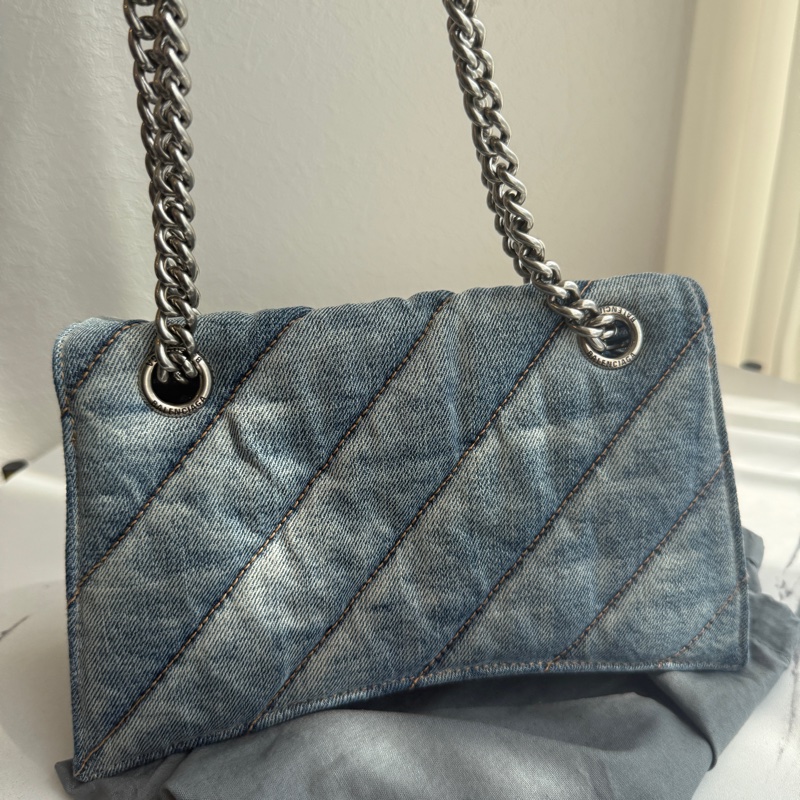 balenciaga 超級好看的牛仔沙漏包-7