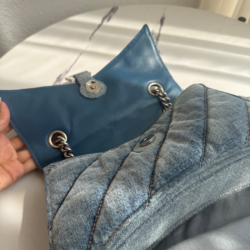 balenciaga 超級好看的牛仔沙漏包-8