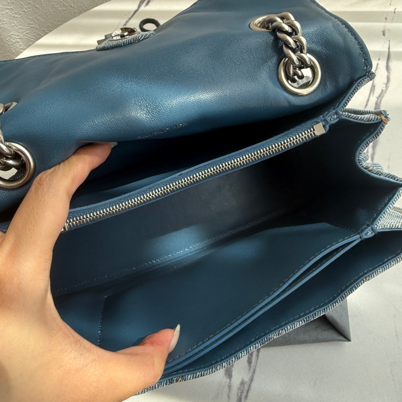 balenciaga 超級好看的牛仔沙漏包-9