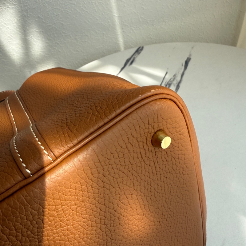 愛馬仕菜籃子金棕金22-4