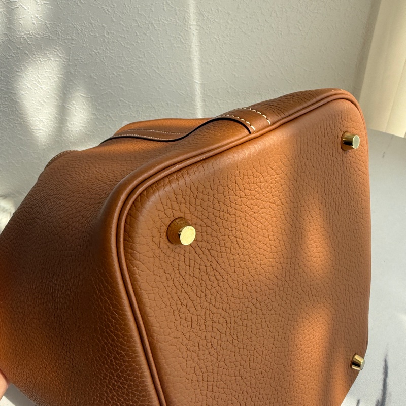 愛馬仕菜籃子金棕金22-5