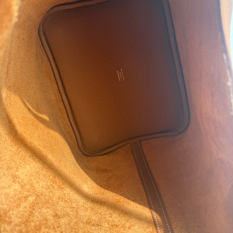 愛馬仕菜籃子金棕金22-14