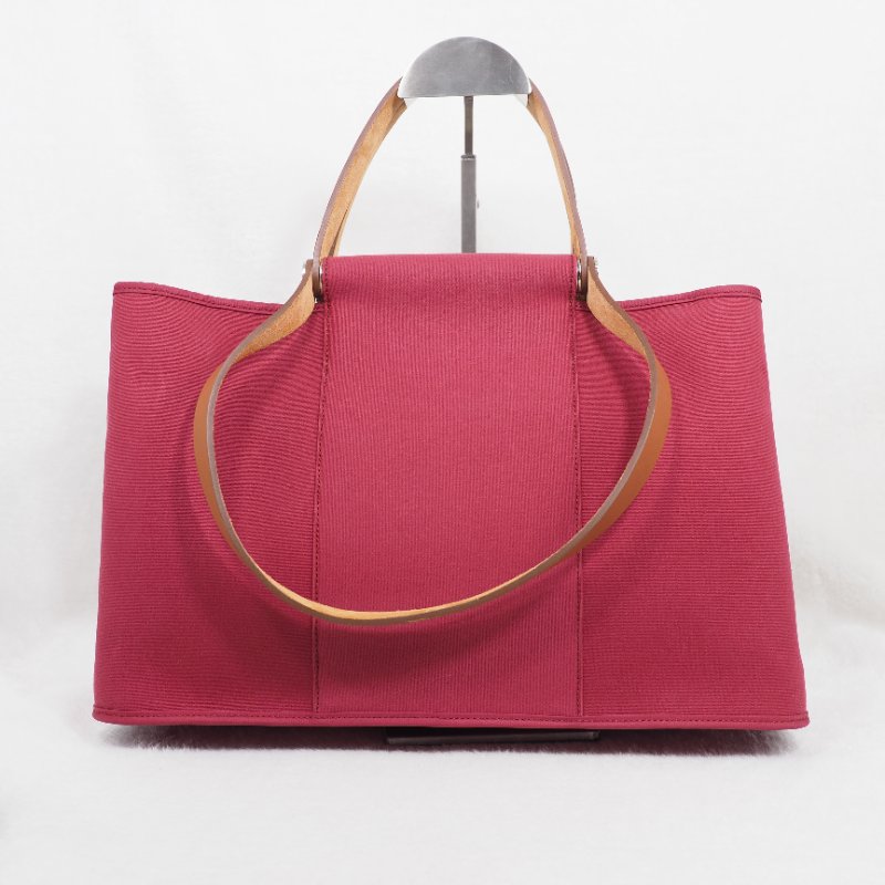 Hermes Cabag 38 Canvas 愛馬仕帆布單肩包托特包-0