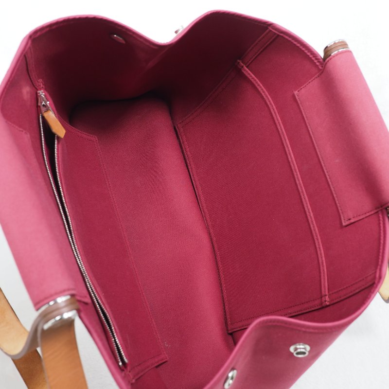 Hermes Cabag 38 Canvas 愛馬仕帆布單肩包托特包-3