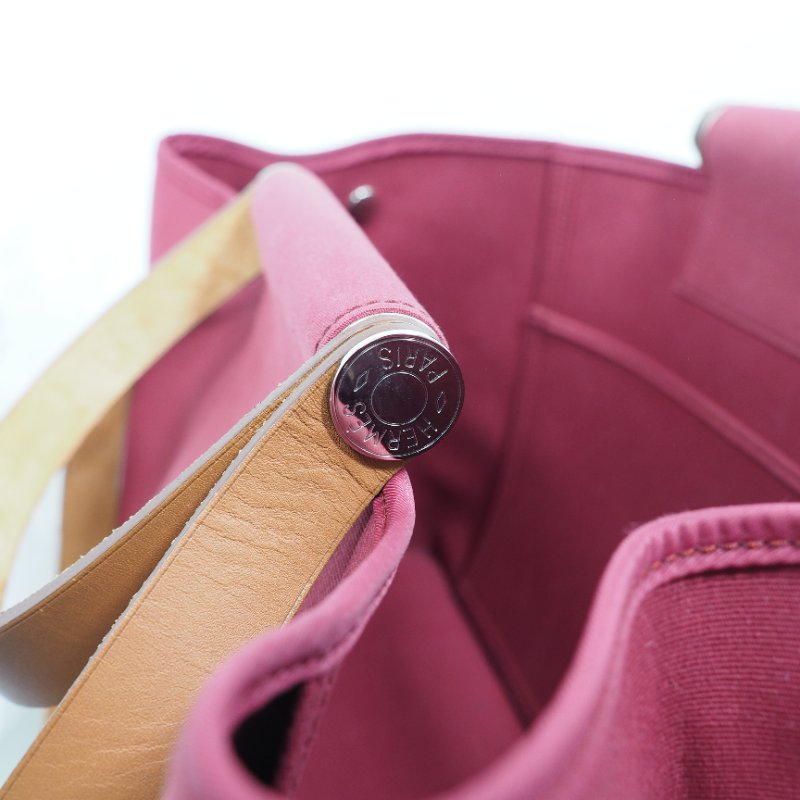 Hermes Cabag 38 Canvas 愛馬仕帆布單肩包托特包-18
