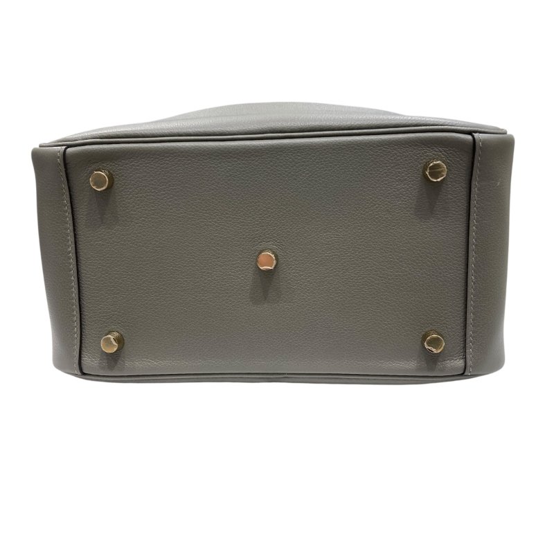 Hermès 愛馬仕 Lindy 26 灰綠 皮革 手提肩背包-4