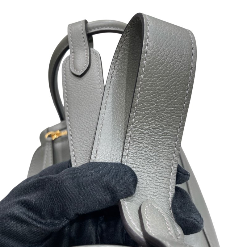 Hermès 愛馬仕 Lindy 26 灰綠 皮革 手提肩背包-11