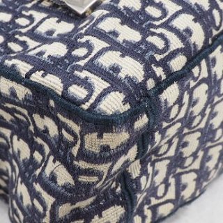 Christian Dior DiorCamp Oblique Backpack 迪奧藍色老花提花郵差背包雙肩包-33