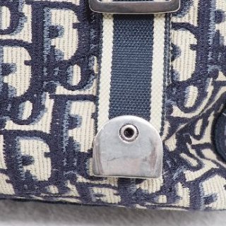 Christian Dior DiorCamp Oblique Backpack 迪奧藍色老花提花郵差背包雙肩包-38