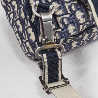 Christian Dior DiorCamp Oblique Backpack 迪奧藍色老花提花郵差背包雙肩包-40