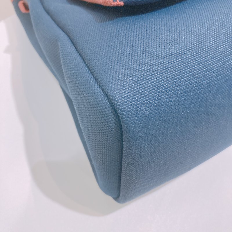 TW4782	Hermes 愛馬仕小號經典兩用包包 Herbag 31 Canvas Rouge H x Bleu Nuit x GHW-23