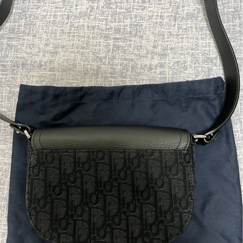 Dior Saddle 迷你翻蓋郵差包 黑色（配件齊全）-3