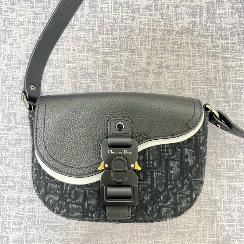 Dior Saddle 迷你翻蓋郵差包 黑色（配件齊全）-5