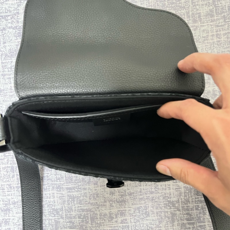 Dior Saddle 迷你翻蓋郵差包 黑色（配件齊全）-9