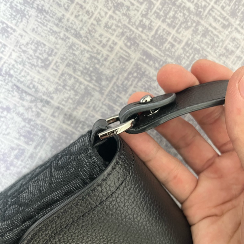 Dior Saddle 迷你翻蓋郵差包 黑色（配件齊全）-11