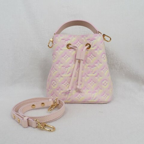 LV Louis Vuitton NEONOE BB Pink Summer Stardust 路易威登星辰系列粉紅色BB水桶單肩手提包 RFID