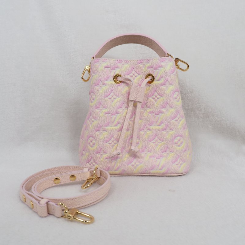 LV Louis Vuitton NEONOE BB Pink Summer Stardust 路易威登星辰系列粉紅色BB水桶單肩手提包 RFID-5