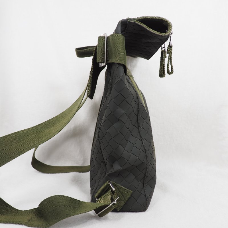 BV Bottega Veneta Intrecciato New Rubber Fold-Over Backpack 葆蝶男裝軍綠色雙肩包-7