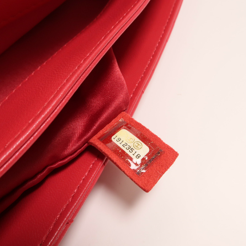 CHANEL 羊皮皮革Chain Shoulder Bag銀扣鏈帶肩背袋-6