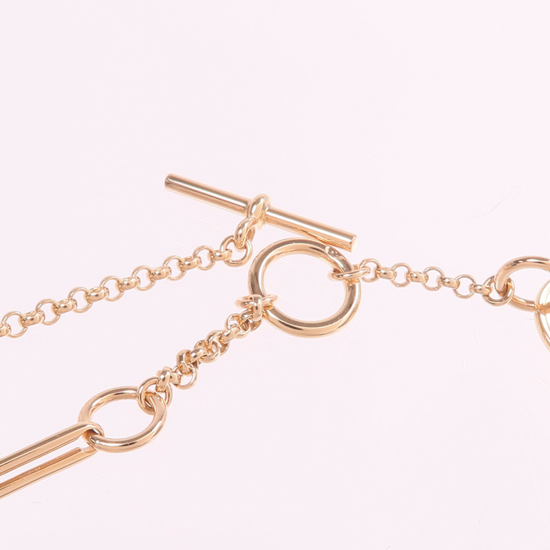 HERMES 18K玫瑰金Gambade Bracelet鑽石手鏈-5
