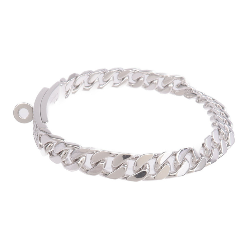 HERMES 18K白金Kelly Gourmette Bracelet Small Model鑽石手鏈-1