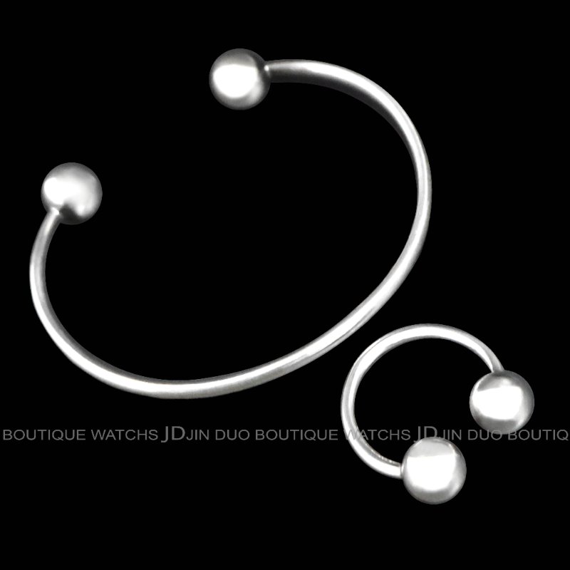 金鐸精品~C788 GEORG JENSEN喬治傑生Sphere Ball圓珠球形系列925銀開口式手環戒指-4