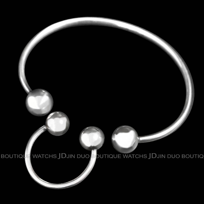 金鐸精品~C788 GEORG JENSEN喬治傑生Sphere Ball圓珠球形系列925銀開口式手環戒指-7