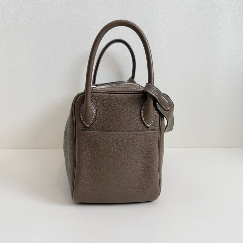 Hermes 愛馬仕 Lindy 30 大象灰 銀扣-4