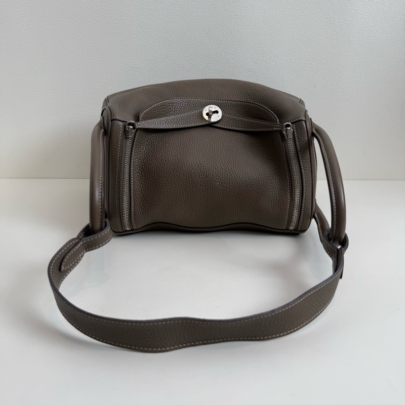 Hermes 愛馬仕 Lindy 30 大象灰 銀扣-5