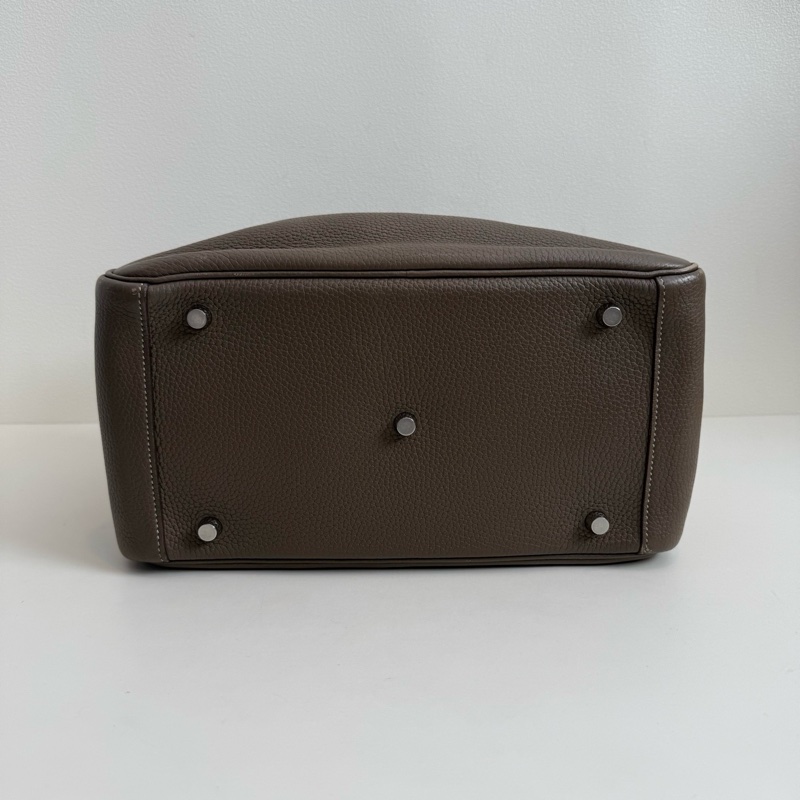 Hermes 愛馬仕 Lindy 30 大象灰 銀扣-6