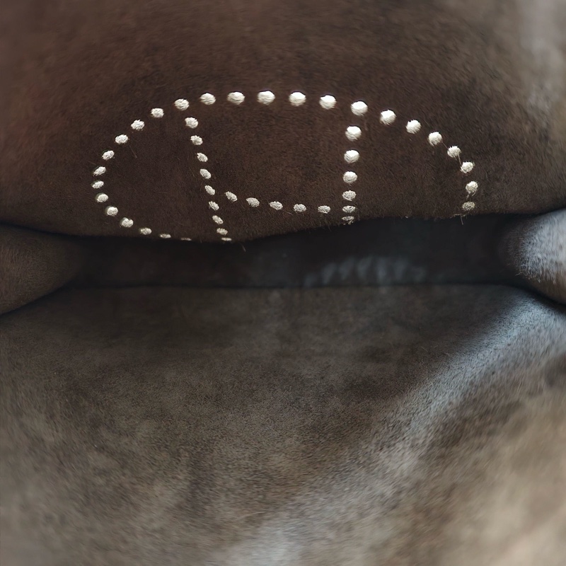 hermes 愛馬仕 伊芙琳mini 大象灰 金釦-3