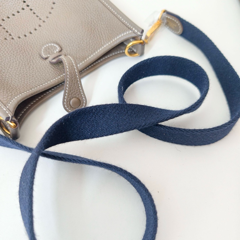 hermes 愛馬仕 伊芙琳mini 大象灰 金釦-6