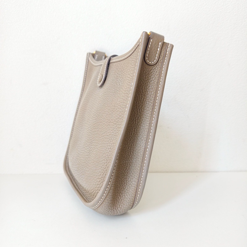 hermes 愛馬仕 伊芙琳mini 大象灰 金釦-7