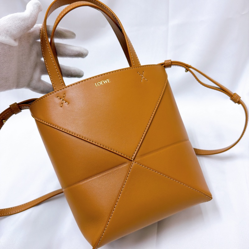 莉亞精品♡Loewe mini托特 咖 二手美包-2