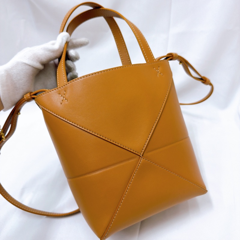 莉亞精品♡Loewe mini托特 咖 二手美包-3