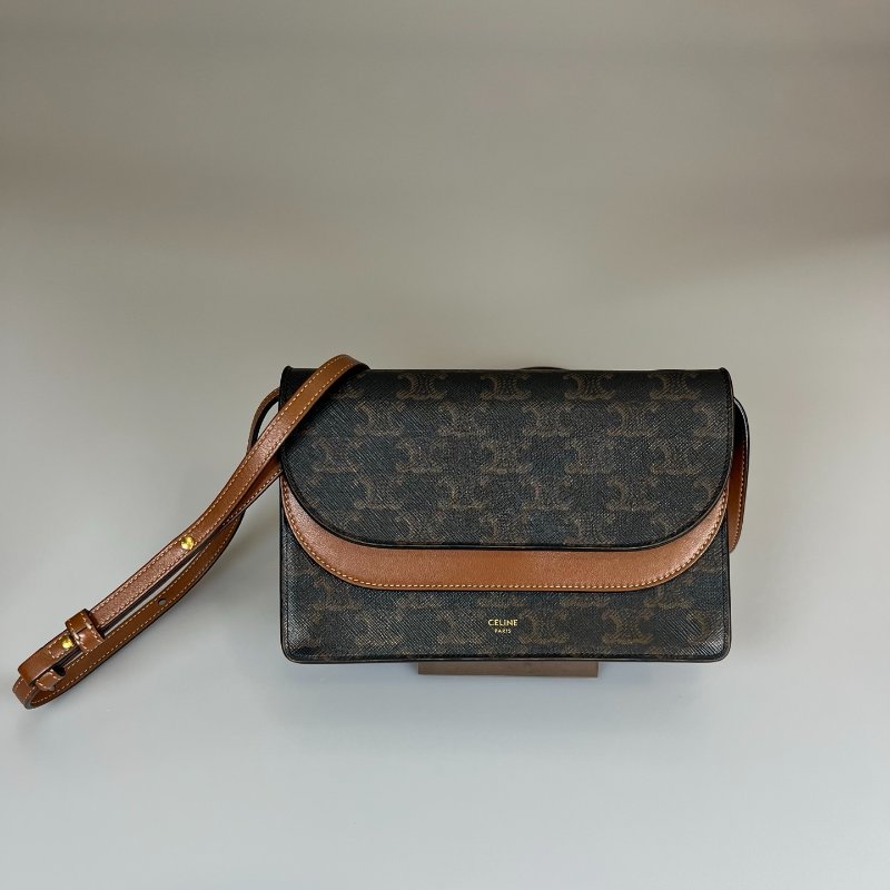 CELINE F-BB-1242 老花WOC側肩包-0