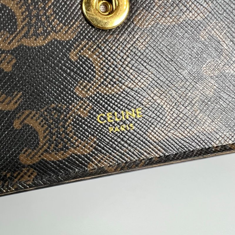 CELINE F-BB-1242 老花WOC側肩包-14