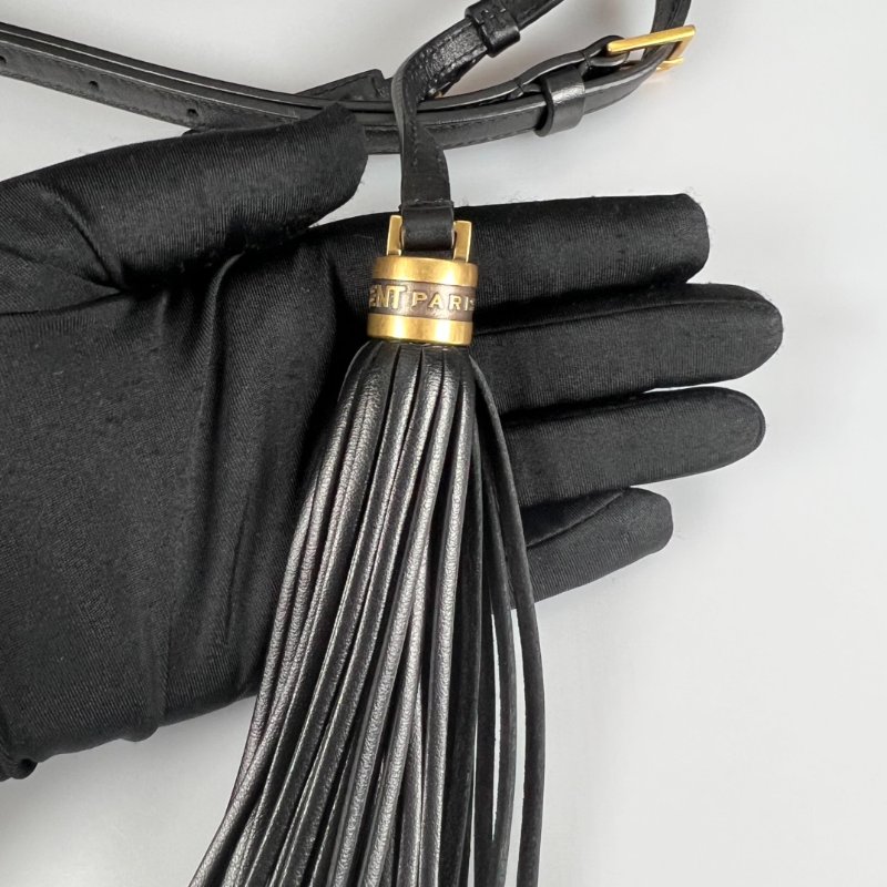 YSL 520534 黑流蘇相機包-7