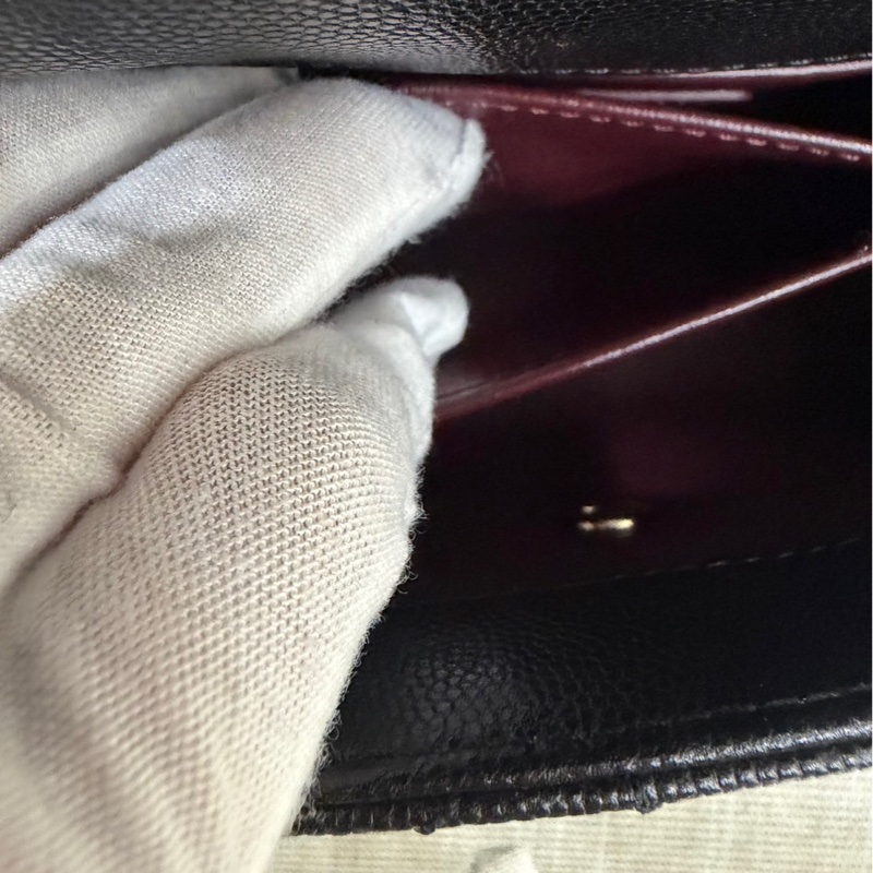 香奈兒 Chanel cocohandle mini 荔枝牛皮 黑金-25