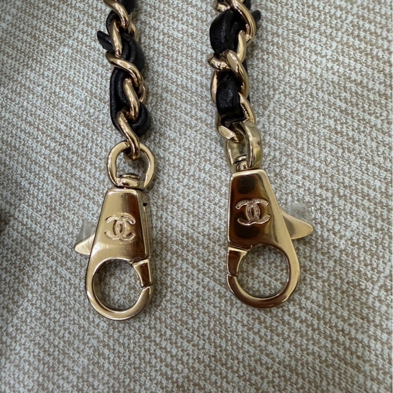 香奈兒 Chanel cocohandle mini 荔枝牛皮 黑金-32