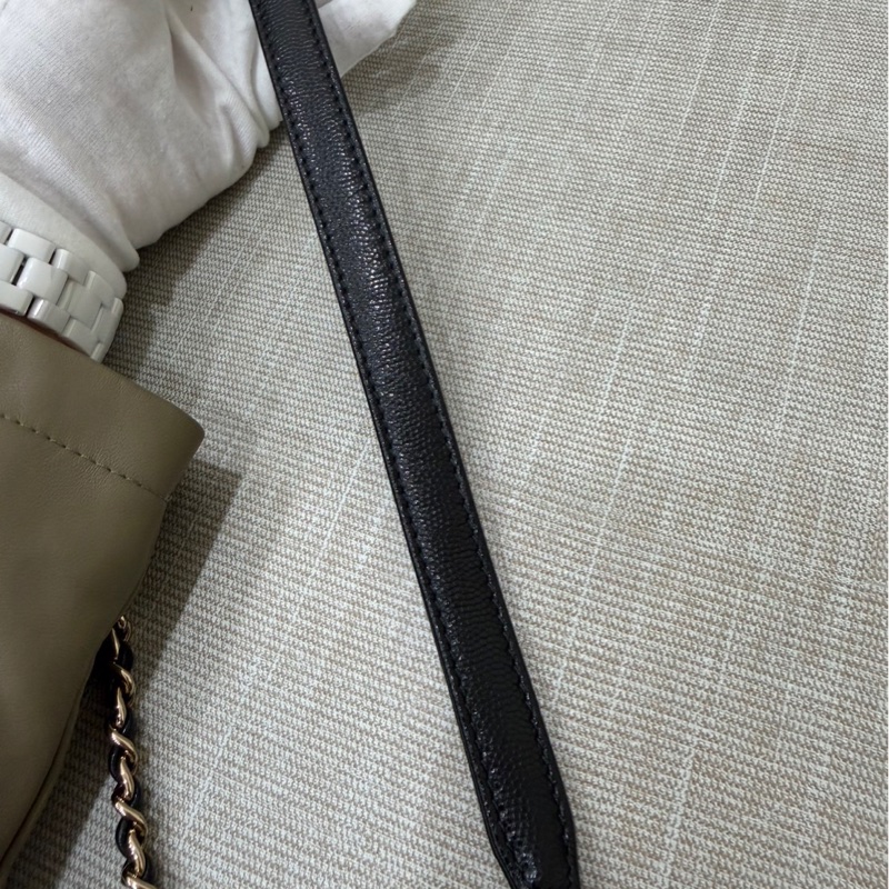 香奈兒 Chanel cocohandle mini 荔枝牛皮 黑金-33