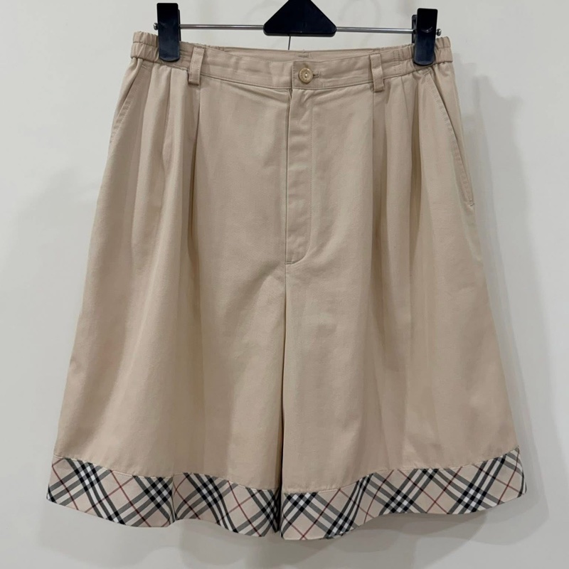 BURBERRY GOLF 側口袋格紋休閒褲-1