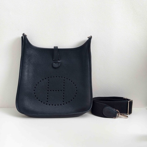 Hermes 愛馬仕 伊芙琳 evelyne 黑銀29