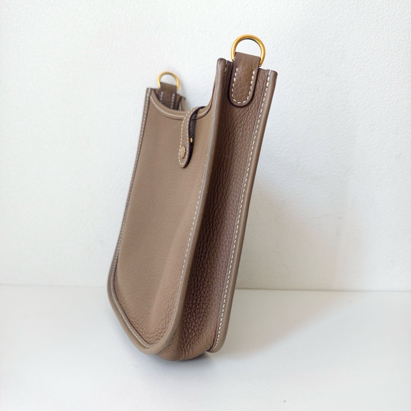 Hermes 愛馬仕 伊芙琳 Evelyne mini 大象灰 金釦-4