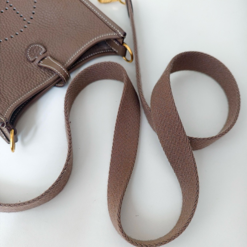 Hermes 愛馬仕 伊芙琳 Evelyne mini 大象灰 金釦-7