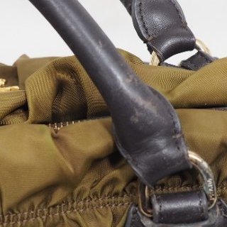 Prada Nylon Handbag Tote 普拉達尼龍皺摺手提托特包-30