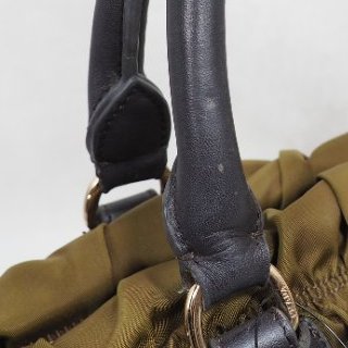 Prada Nylon Handbag Tote 普拉達尼龍皺摺手提托特包-31