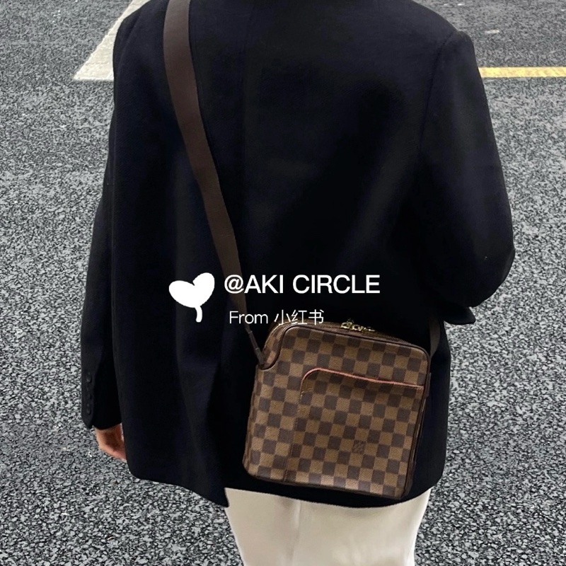 【極新🎁】 LV Damier 經典棋盤格 豆腐包斜背包 (專櫃83,000)-0